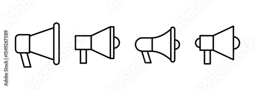 Megaphone icon vector. Loudspeaker sign and symbol