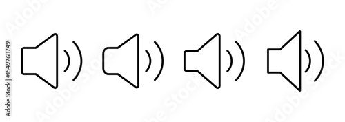 Speaker icon vector. volume sign and symbol. loudspeaker icon. sound symbol