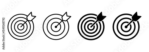 Target icon vector. goal icon vector. target marketing sign and symbol