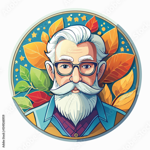 circular logo for an art therapist that works 