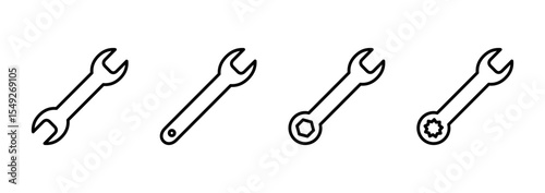 Wrench icon vector. repair icon. tools sign and symbol