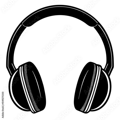 headphones isolated on white background