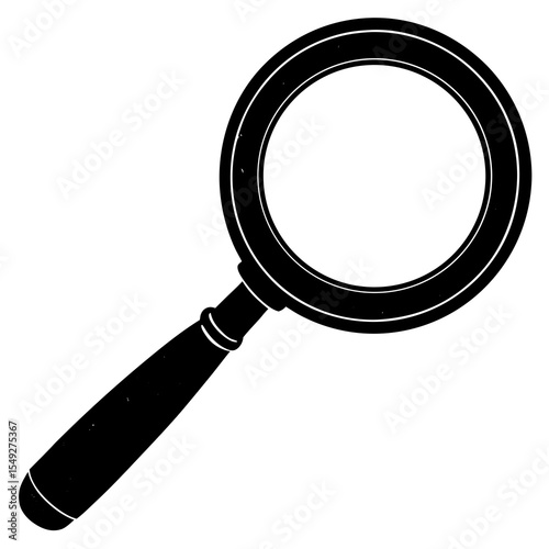 magnifying glass isolated on white