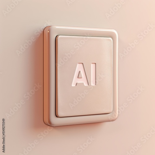 A light switch with the letter a on it