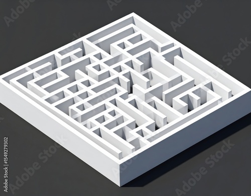 Complex Square Maze Design