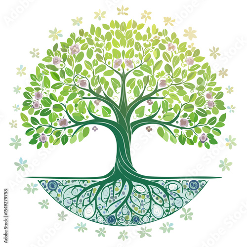 arbre de vie vert 1