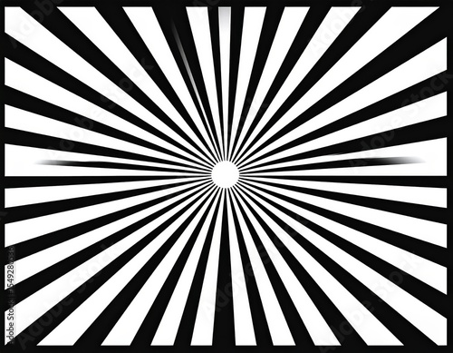 Black And White Radial Pattern Background
