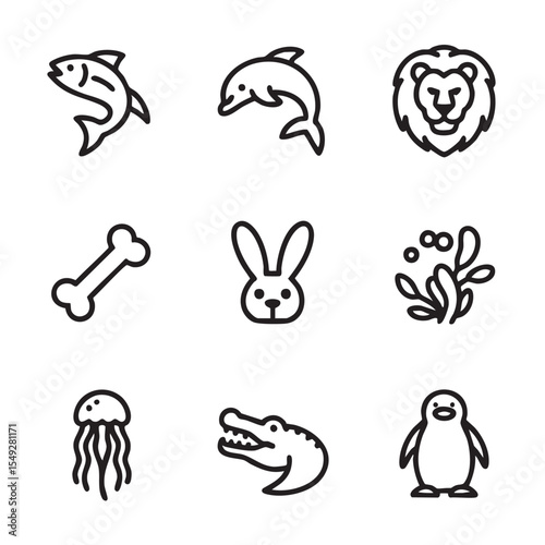 Funny cartoon rabbit and bunny character set vector illustration for baby and pet designs