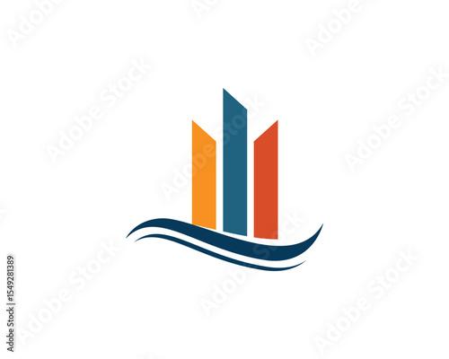 finance logo and symbols vector concept illustration