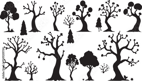 tree silhouettes