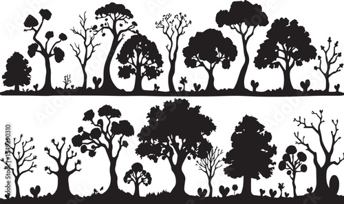 tree silhouettes