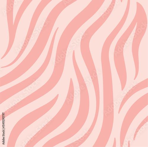 Light pink zebra stripes pattern isolated on transparent background