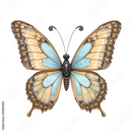 Delicate Butterfly with Patterned Wings