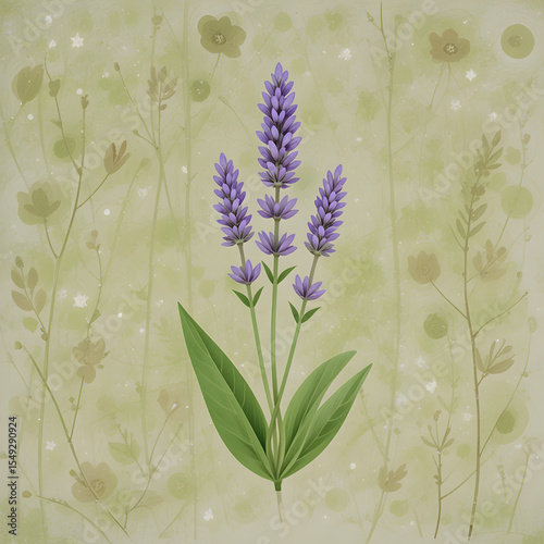 Lavender Field Background