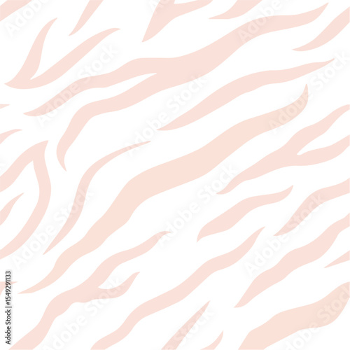 Seamless zebra pattern isolated on transparent background illustration