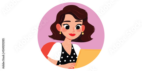 A charming businesswoman de...
