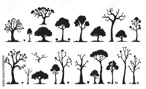 tree silhouettes