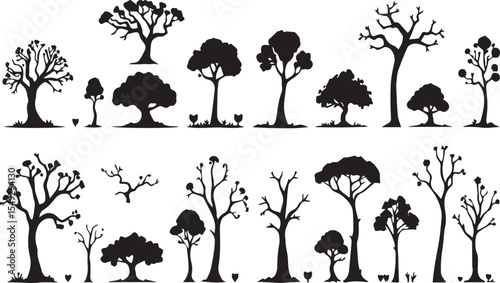 tree silhouettes