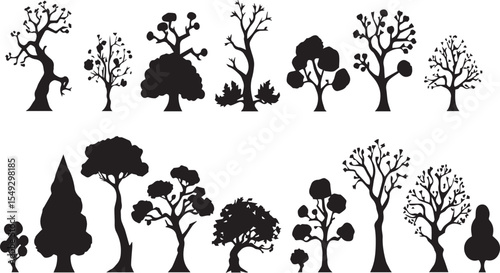 tree silhouettes