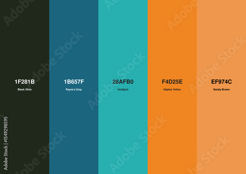 Warm Coastal Sunset Color Palette