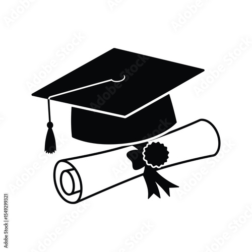 Graduation cap diploma degree certificate academic achievement education graduation success college university school
