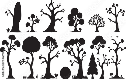 tree silhouettes