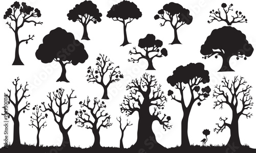 tree silhouettes