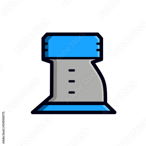 orbital sander cordless simple flat icon illustration outline color