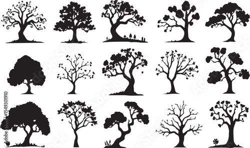 tree silhouettes
