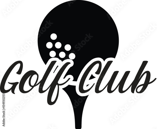 Golf club design isolated on transparent background