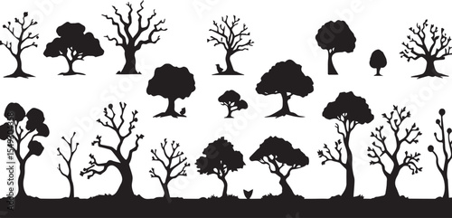 tree silhouettes