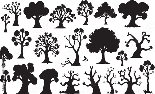 tree silhouettes