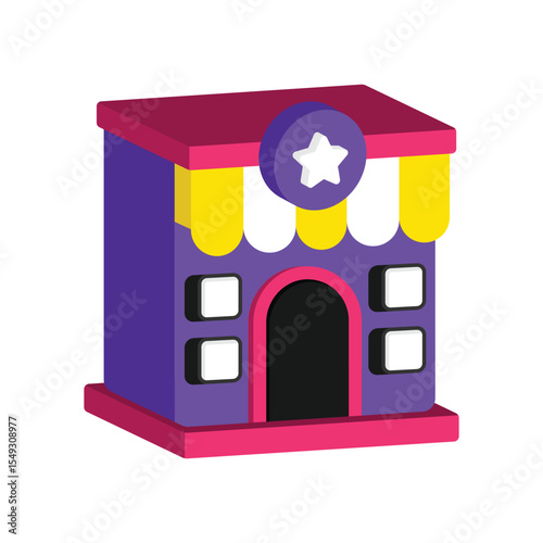 Favourite Shop Vector style icon. Eps 10 file