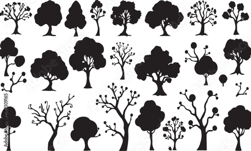 tree silhouettes