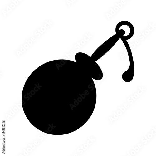 black silhouette of a castanet on white background.svg