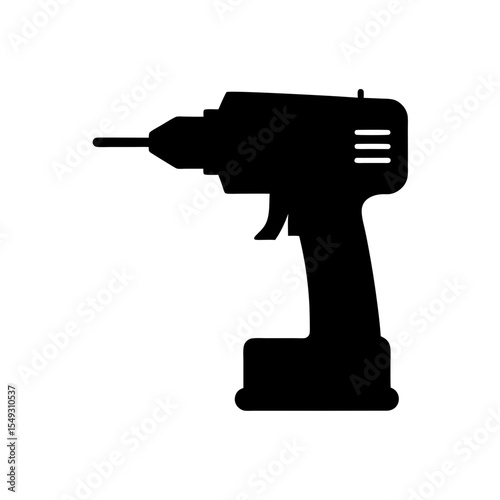 black silhouette of a compact drill on white backg.svg