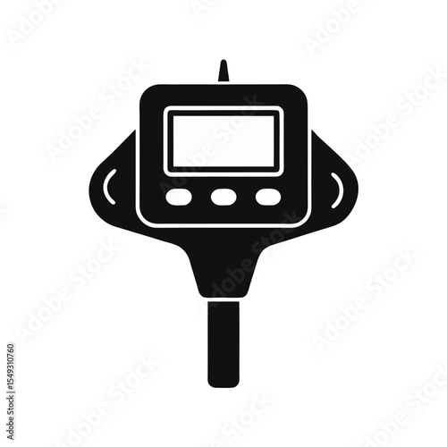 black silhouette of a digital stud finder on white.svg