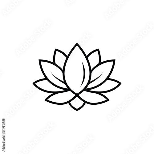 lotus flower logo, icon, vector, Art & Illustration