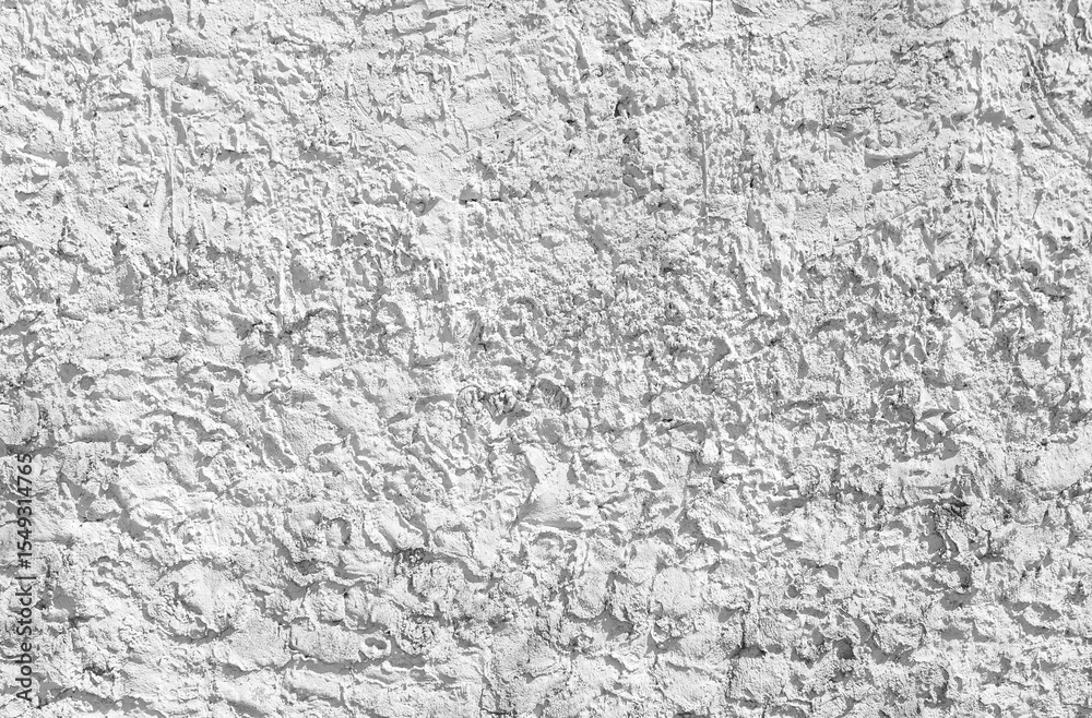 Obraz premium White wall with coarse and coarse texture. Background image