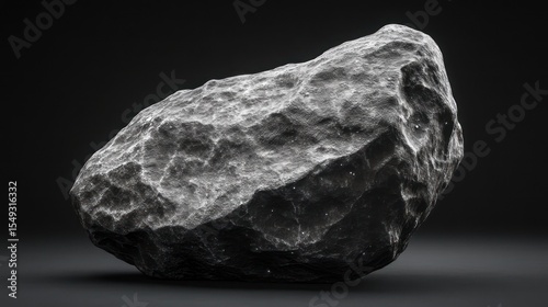 Large grey rock with detailed texture