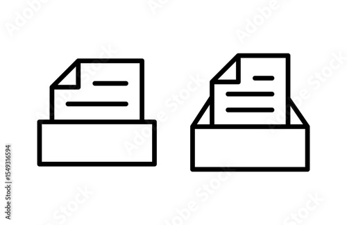 Archive folders icon vector illustration. Document vector icon. Archive storage icon.