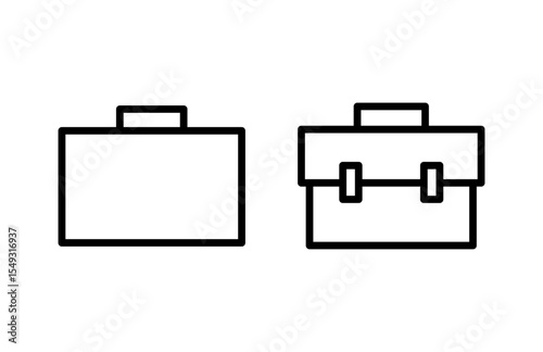 Briefcase icon vector illustration. suitcase sign and symbol. luggage symbol.