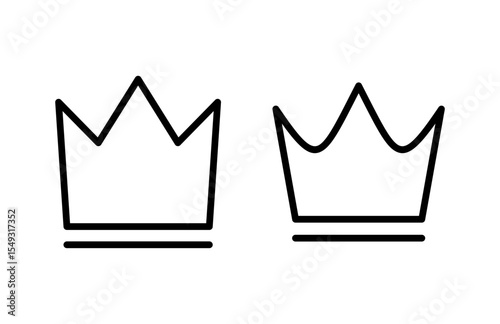 Crown icon vector illustration. crown sign and symbol