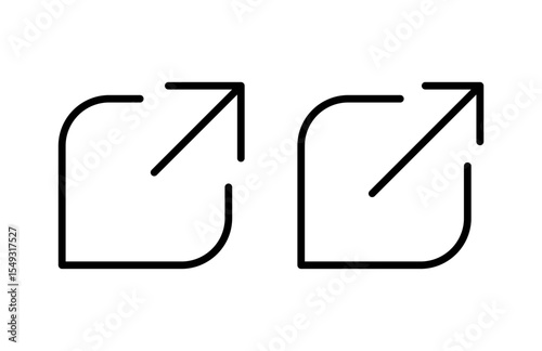 External link icon vector illustration. link sign and symbol. hyperlink symbol