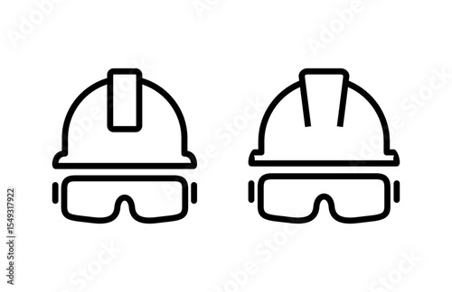 Helmet icon vector illustration. Motorcycle helmet sign and symbol. Construction helmet icon. Safety helmet
