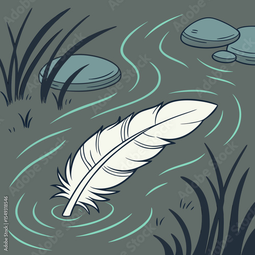 feathers seamless pattern