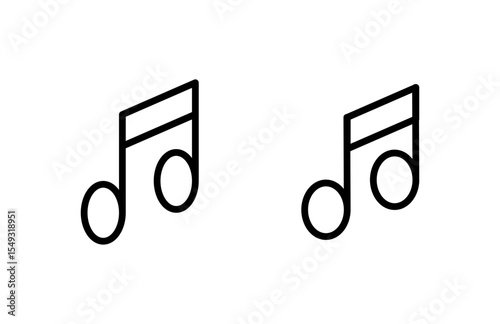Music icon vector illustration. note music sign and symbol