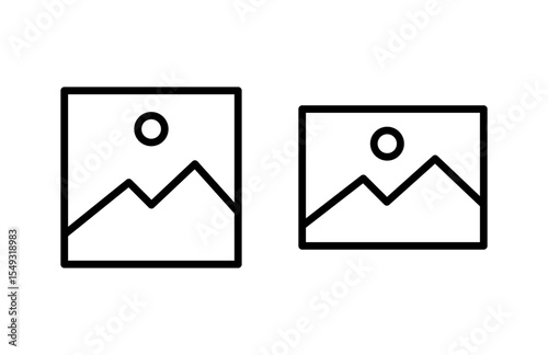 Picture icon vector illustration. photo gallery sign and symbol. image icon