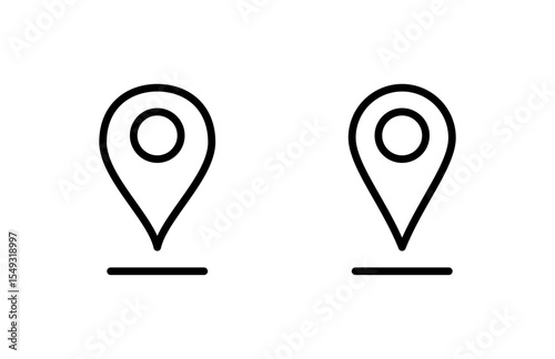 Pin icon vector illustration. Location sign and symbol. destination icon. map pin