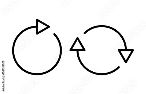 Refresh icon vector illustration. Reload sign and symbol. Update icon.